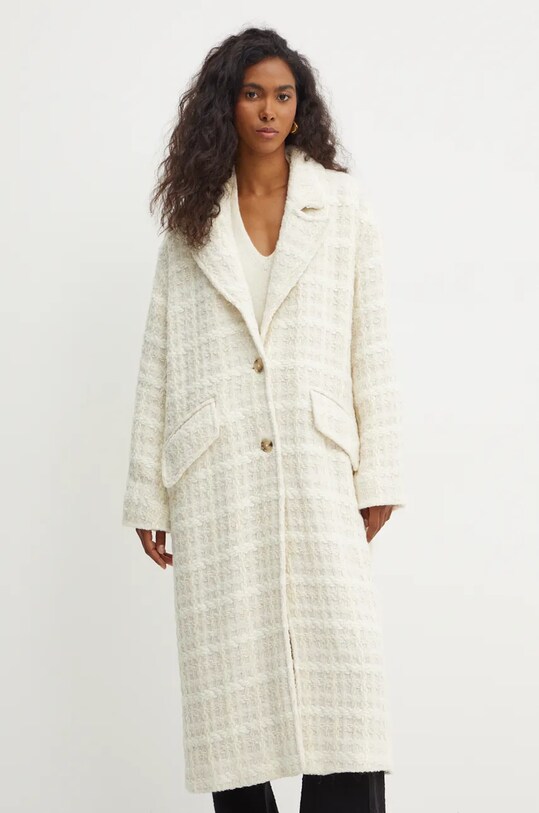 Kaput s primjesom vune Boss Orange bez tople podstave bež 50522722