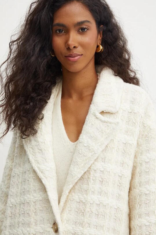 Kaput s primjesom vune Boss Orange bež 50522722