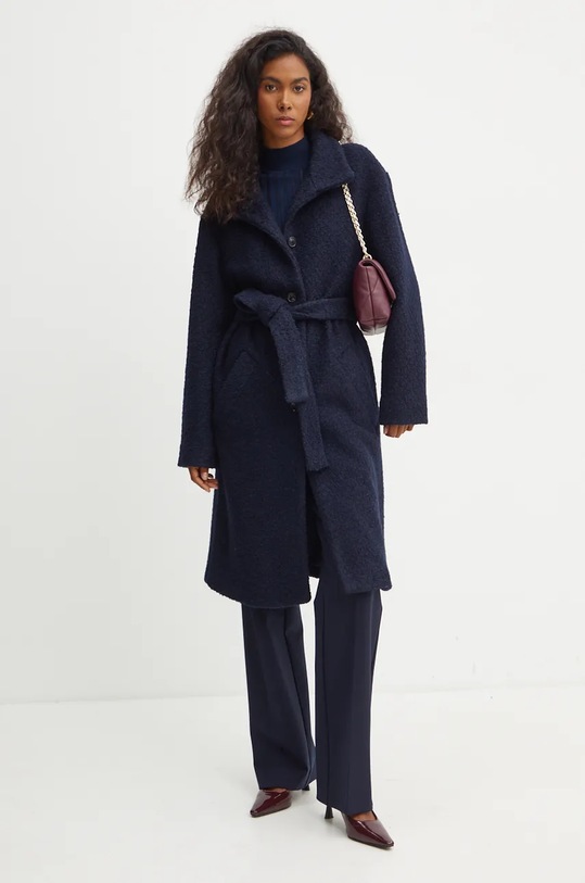 Boss Orange palton din lana 50524368 bleumarin AW24