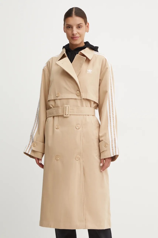 Καμπαρντίνα adidas Originals Adicolor IZ0382 μπεζ AW24