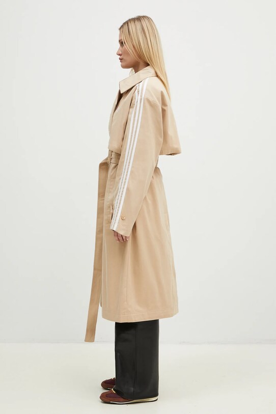 Тренч adidas Originals Adicolor IZ0382 бежевий AW24