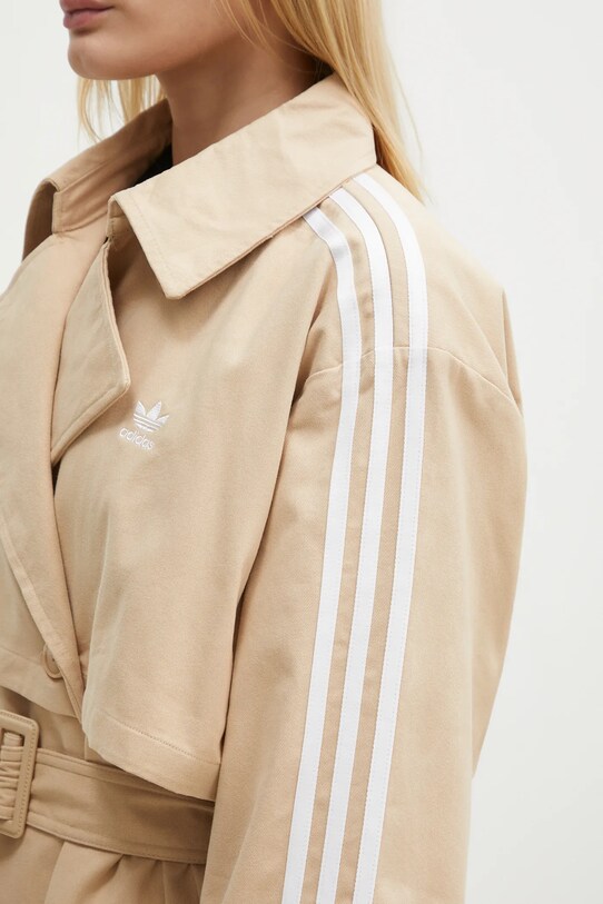 Тренч adidas Originals Adicolor бежевий IZ0382