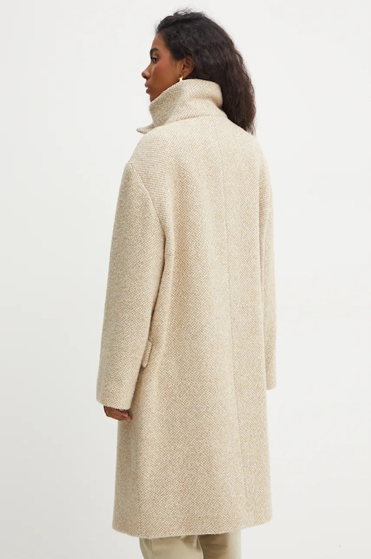 Odjeća Kaput s primjesom vune BOSS 50518895 bež