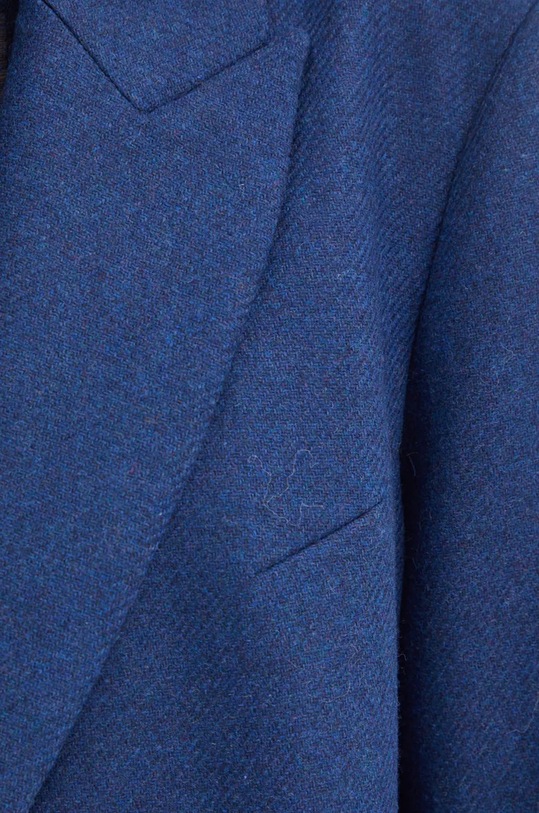 BOSS płaszcz wełniany 50524472 niebieski