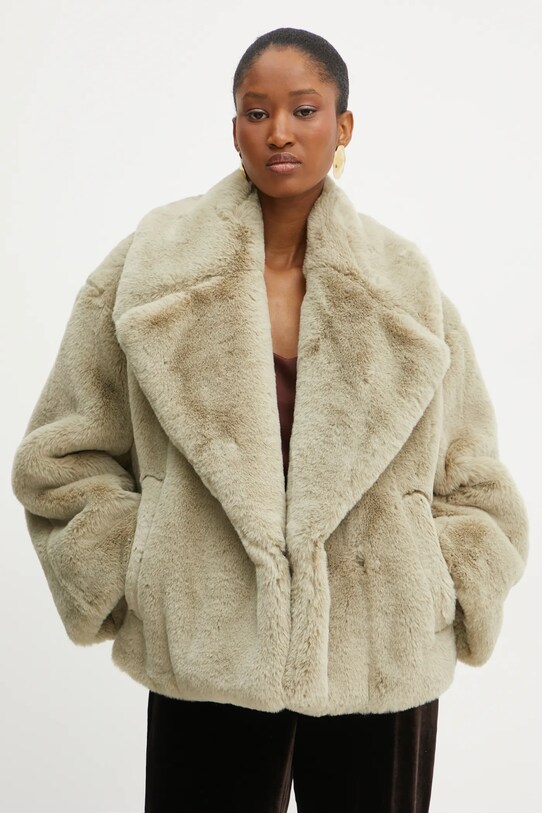 Παλτό BOSS oversize μπεζ 50524986