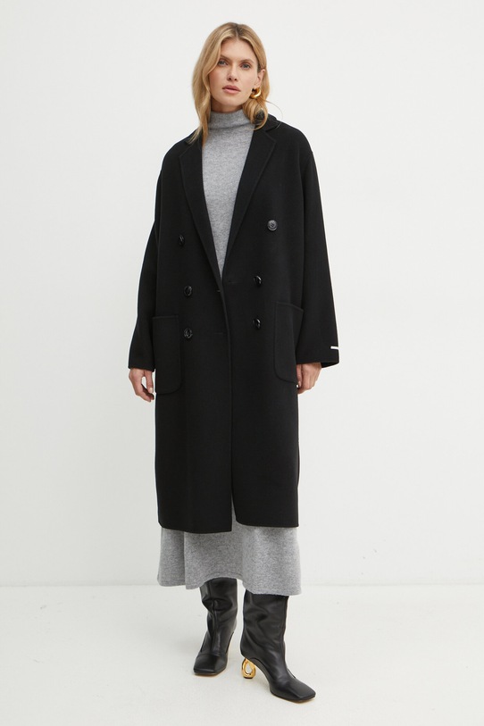 MAX&Co. gyapjúkabát nem bélelt fekete 2426016013200