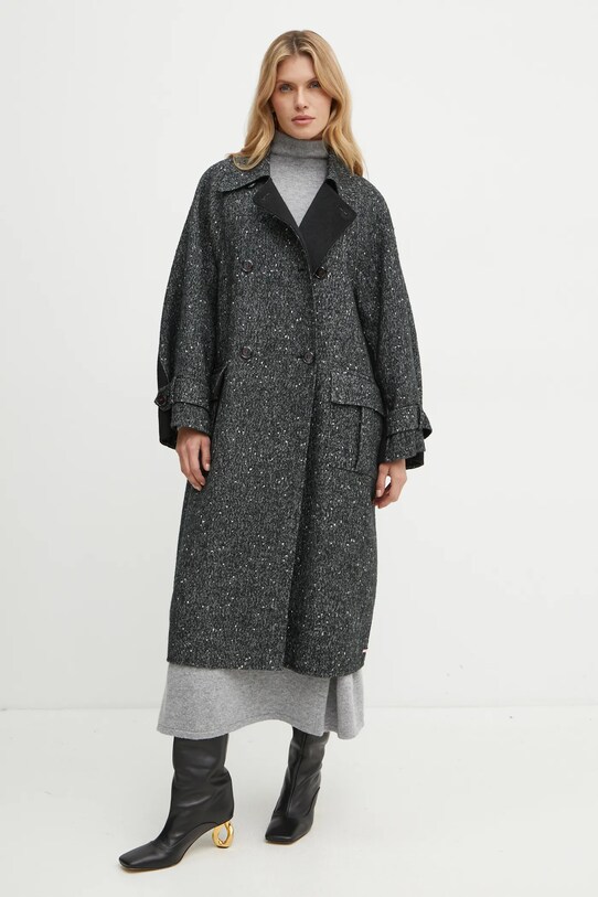 Пальто с примесью шерсти MAX&Co. 2426016014200 серый AW24