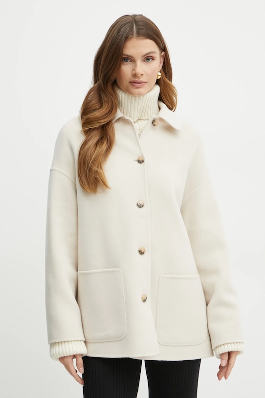 Μάλλινο παλτό MAX&Co. 2426086013200 μπεζ AW24