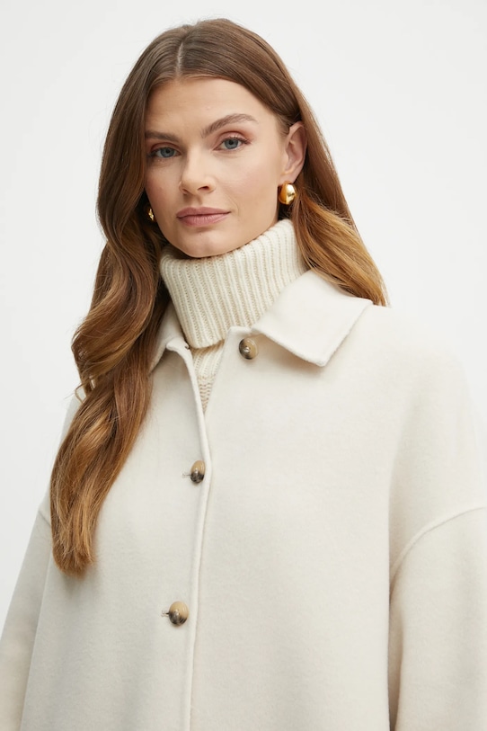 Μάλλινο παλτό MAX&Co. μπεζ 2426086013200