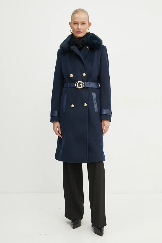 Παλτό Guess AMELIA άλλο σκούρο μπλε W4BL46.WGKI2