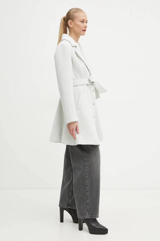 Kabát s prímesou vlny Guess LOISE W4BL54.WGL22 sivá AW24