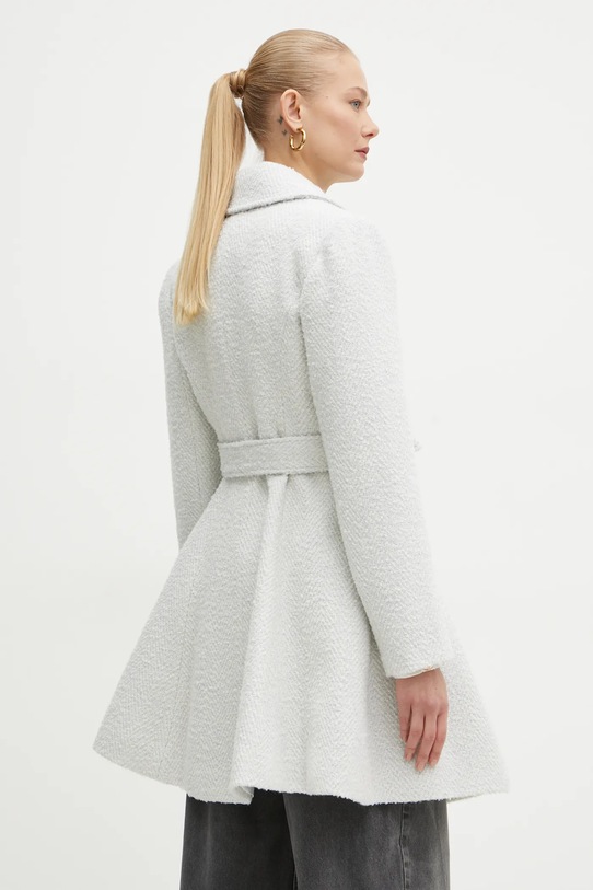 Oblečenie Kabát s prímesou vlny Guess LOISE W4BL54.WGL22 sivá