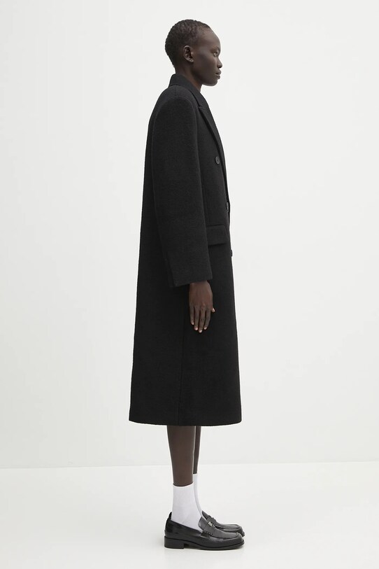 Lacoste wool coat black BF3527