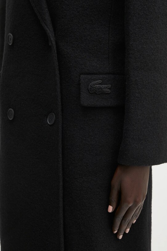 Lacoste wool coat BF3527 black