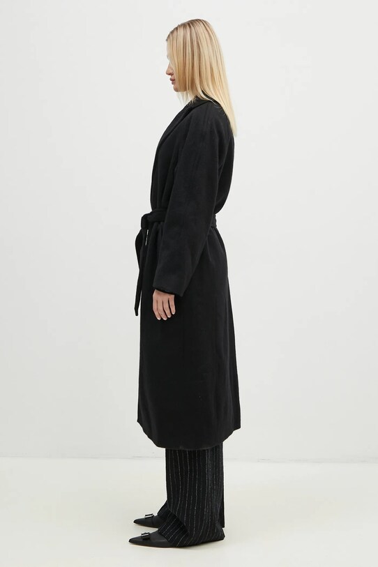 Μάλλινο παλτό A.P.C. Manteau Floriane WOAQZ.F01544.PLZ μαύρο AW24