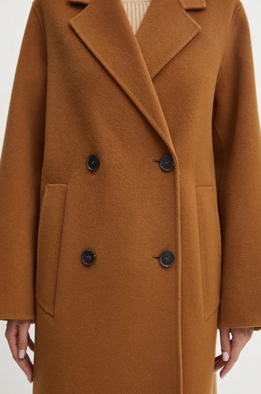 Ivy Oak palton de lana IO111105 maro