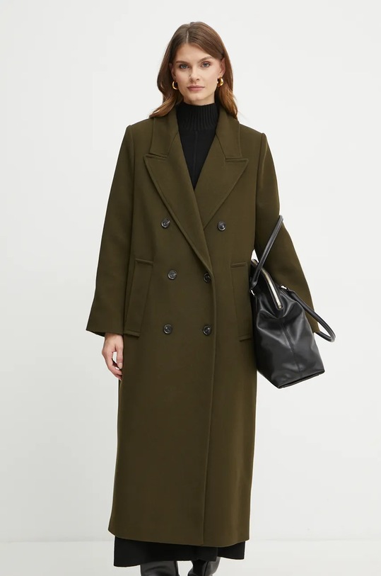 Vuneni kaput Ivy Oak IO111135 zelena AW24