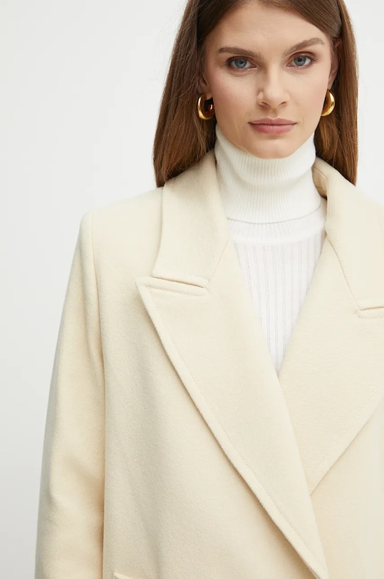 Вовняне пальто Ivy Oak бежевий IO119100