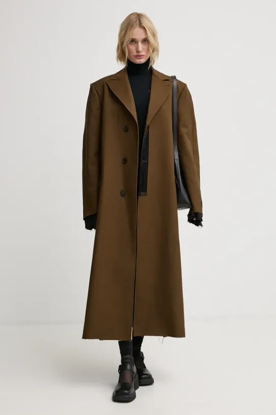 Kabát MM6 Maison Margiela nezateplené zelená S62AA0088.M35222