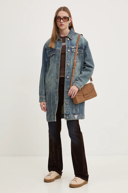 Джинсова куртка Guess Originals W4BG66.D4XY0 блакитний AW24