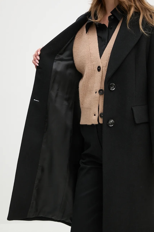 Sisley płaszcz wełniany 2JJYLN04Z