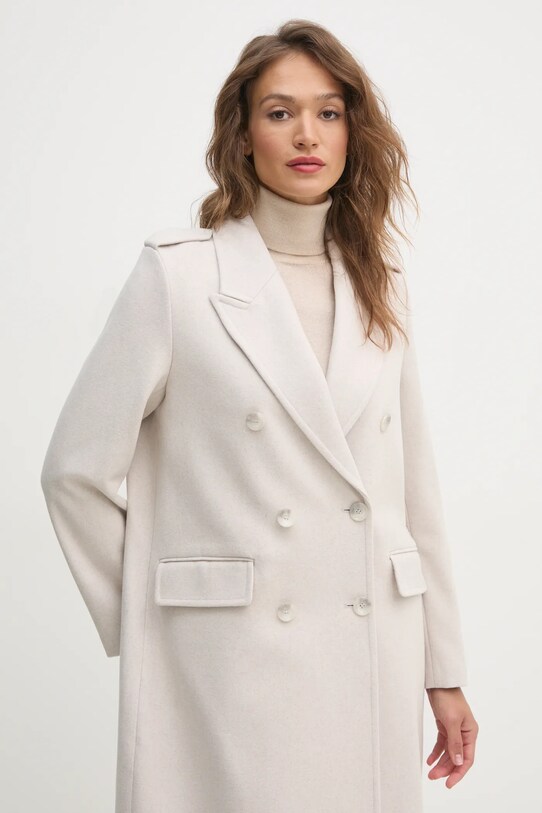 Sisley palton de lana bej 2A8GLN04Q