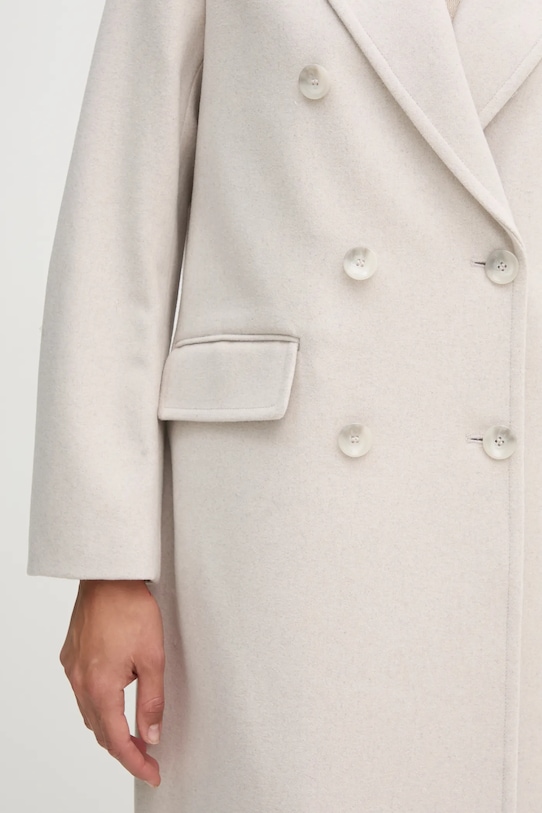 Sisley płaszcz wełniany 2A8GLN04Q beżowy