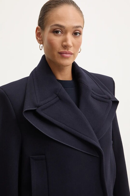 Victoria Beckham palton de lana bleumarin 1424WCT005790A