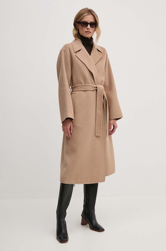 Odzież Calvin Klein płaszcz 00040WL571 beżowy