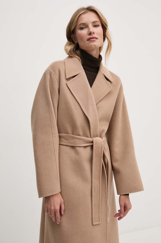 Calvin Klein płaszcz 00040WL571 beżowy