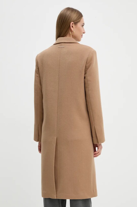 Одежда Шерстяное пальто Calvin Klein K20K207701 коричневый