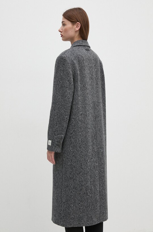 Odzież Calvin Klein płaszcz wełniany K20K207710 szary