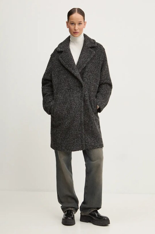 Desigual palton din lana AMBERES 24WWEW50 gri AW24