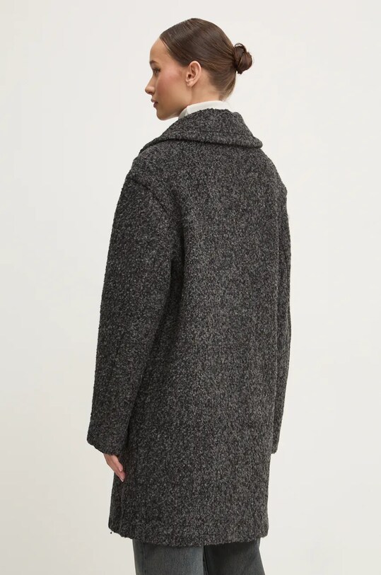 Îmbrăcăminte Desigual palton din lana AMBERES 24WWEW50 gri