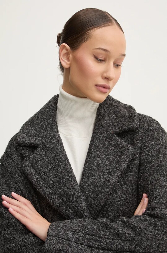 Desigual palton din lana AMBERES gri 24WWEW50