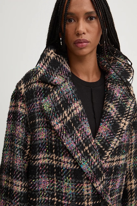 Desigual cappotto con aggiunta di lana CORCEGA nero 24WWEWAW