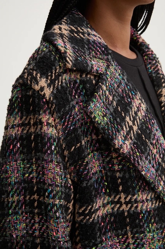 Desigual cappotto con aggiunta di lana CORCEGA 24WWEWAW nero