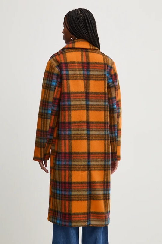 Îmbrăcăminte Desigual palton din lana NAPOLES 24WWEW79 portocaliu