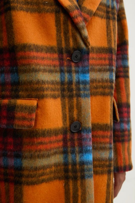 Desigual palton din lana NAPOLES 24WWEW79 portocaliu