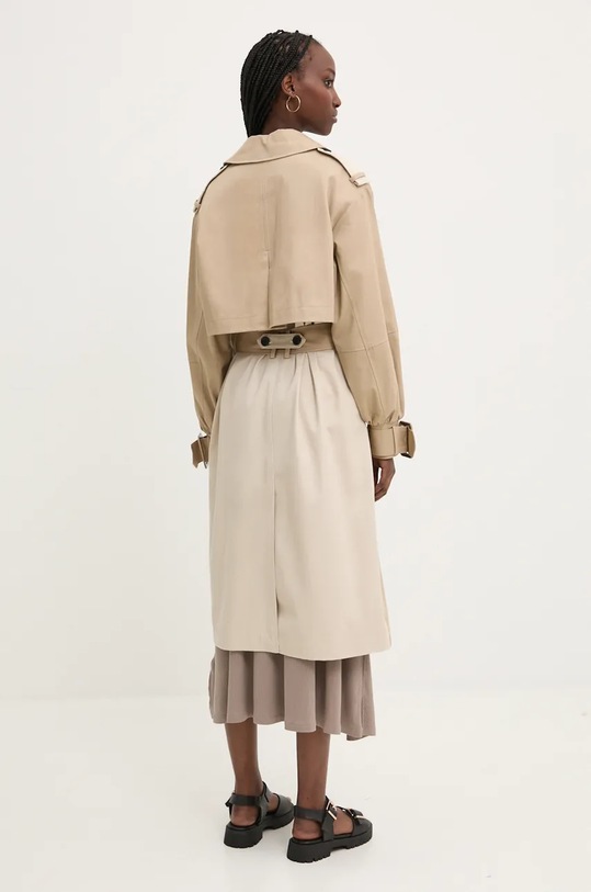 Pamučni baloner Desigual COLONIA 24WWEWBS bež AW24