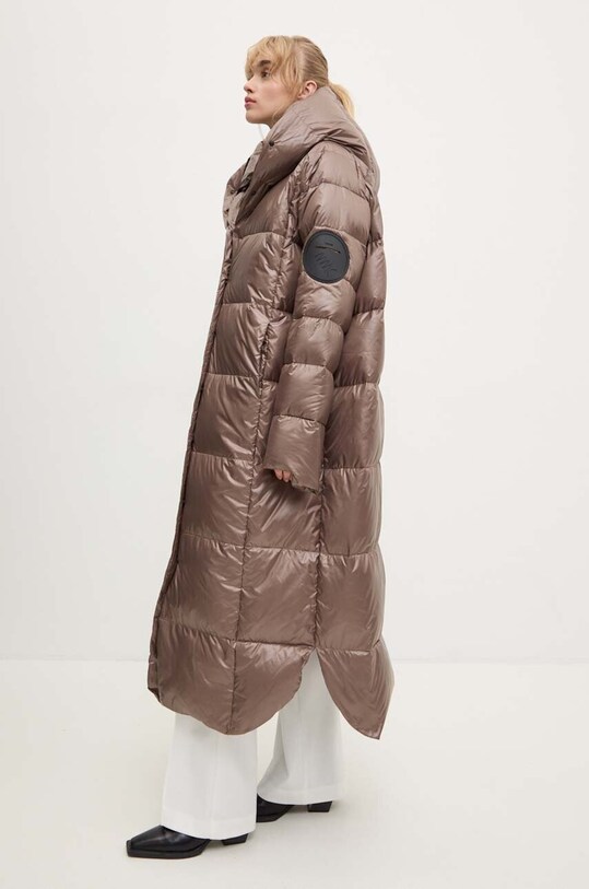 Μπουφάν με επένδυση από πούπουλα MMC STUDIO PL MILA MILA.COAT καφέ AA00