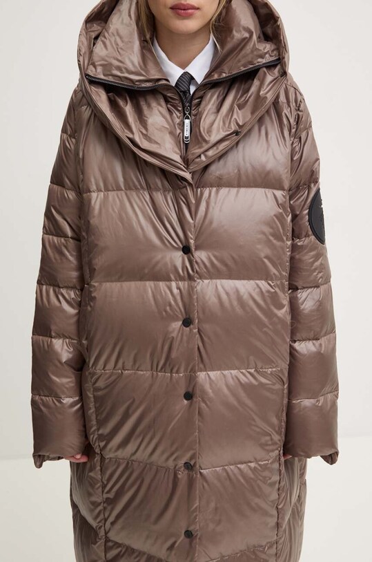 Μπουφάν με επένδυση από πούπουλα MMC STUDIO PL MILA MILA.COAT καφέ