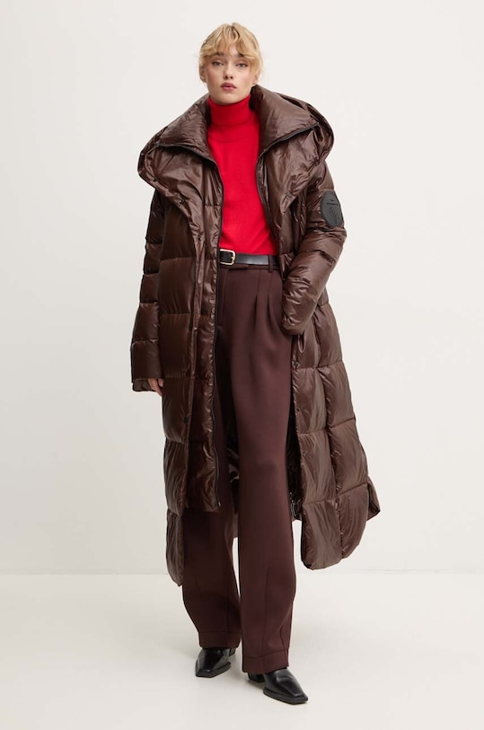 MMC STUDIO kurtka puchowa MILA MILA.COAT brązowy AA00