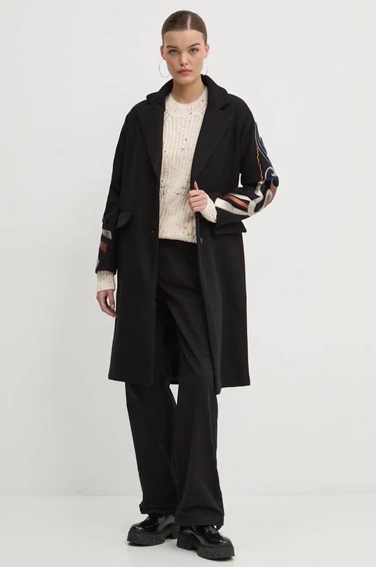 Desigual palton din lana CRACOVIA negru 24WWEWBA
