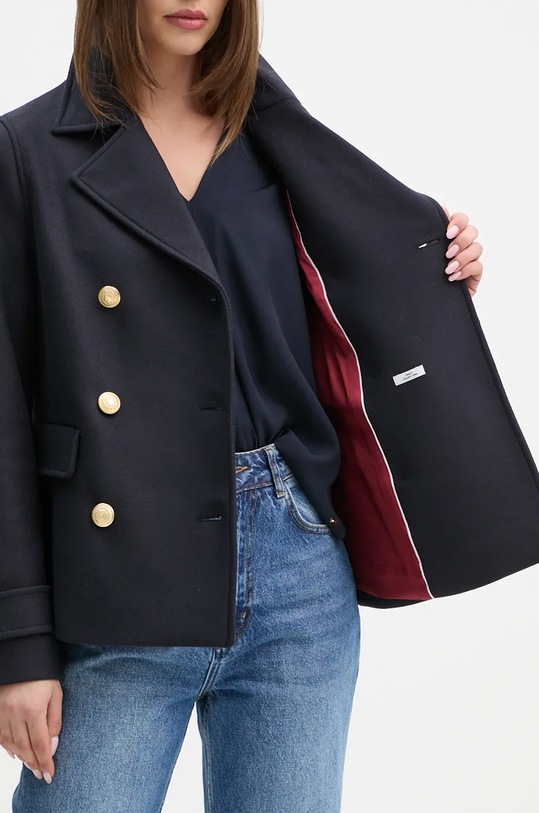 Vlněný kabát Tommy Hilfiger WW0WW42632