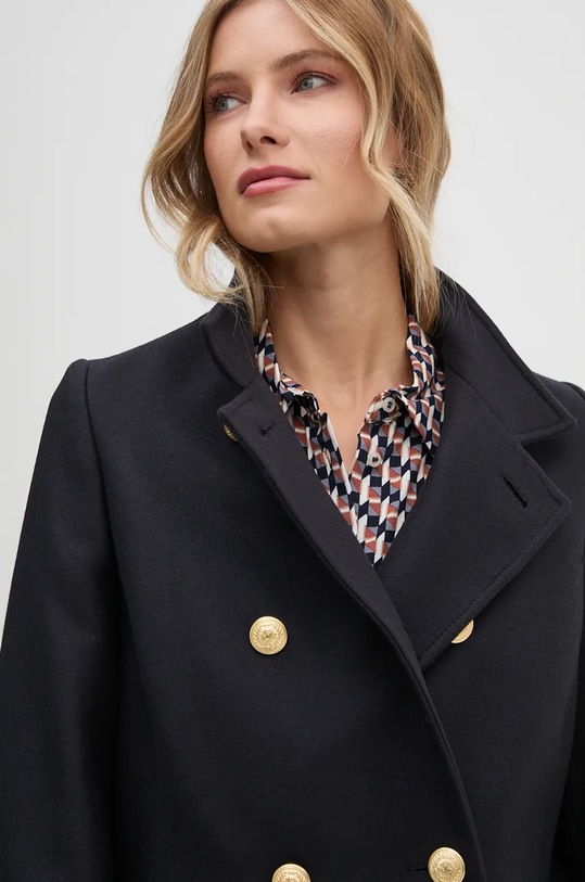 Vuneni kaput Tommy Hilfiger mornarsko plava WW0WW42732