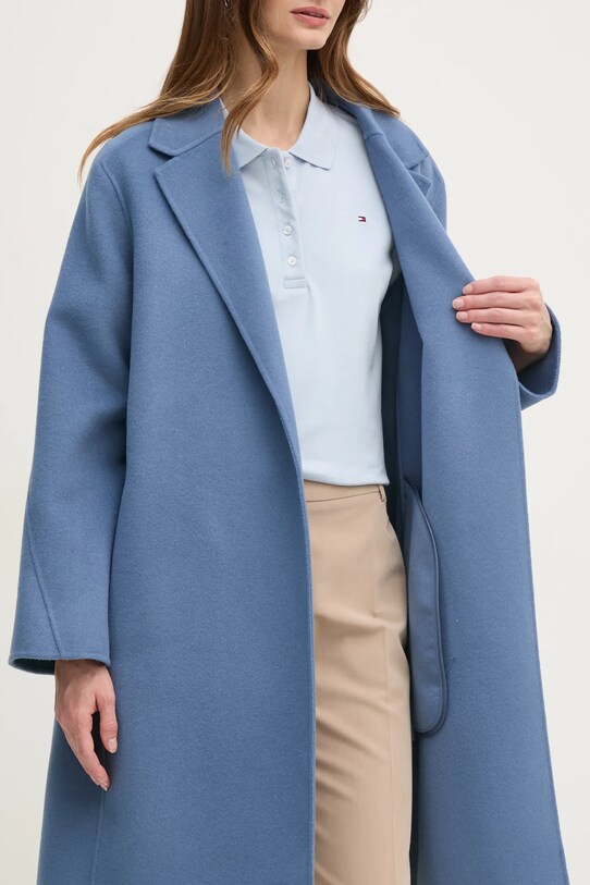 Vlněný kabát Tommy Hilfiger WW0WW43603