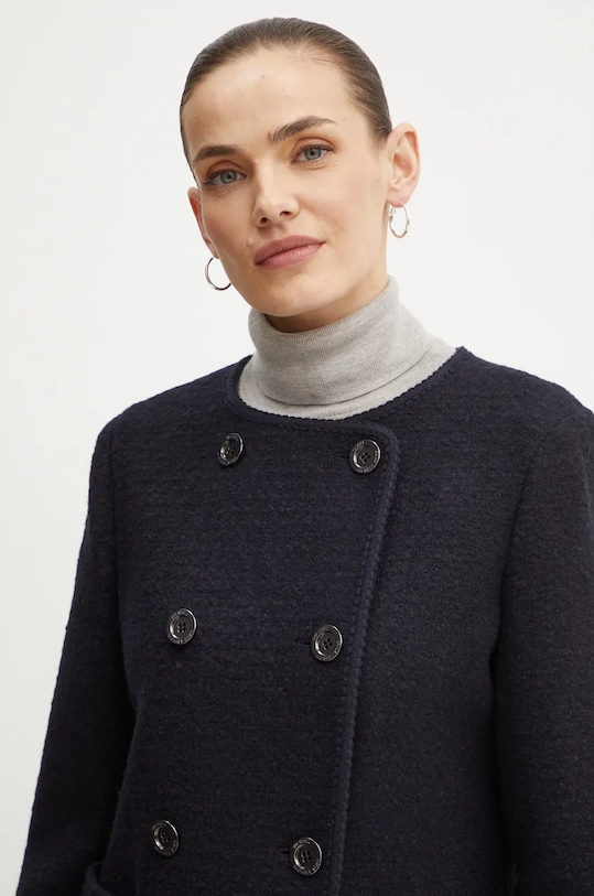 Пальто з домішкою вовни MICHAEL Michael Kors чорний 77B6754M12