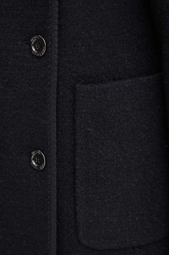 Пальто з домішкою вовни MICHAEL Michael Kors 77B6754M12 чорний