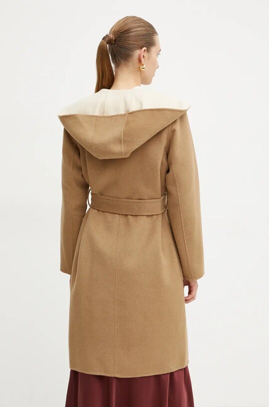 Oboustranný vlněný kabát MICHAEL Michael Kors hnědá 77B6510M22